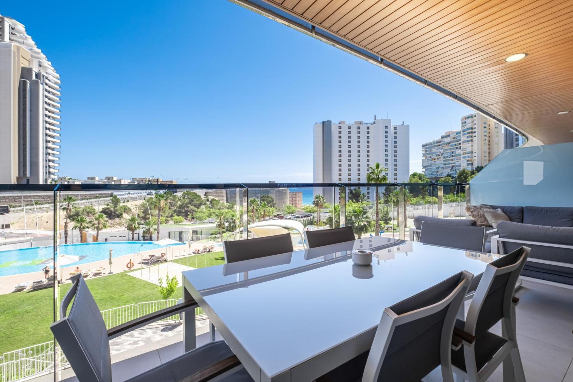 Sunset Waves Siesta Apartment เบนิดอร์ม ภายนอก รูปภาพ
