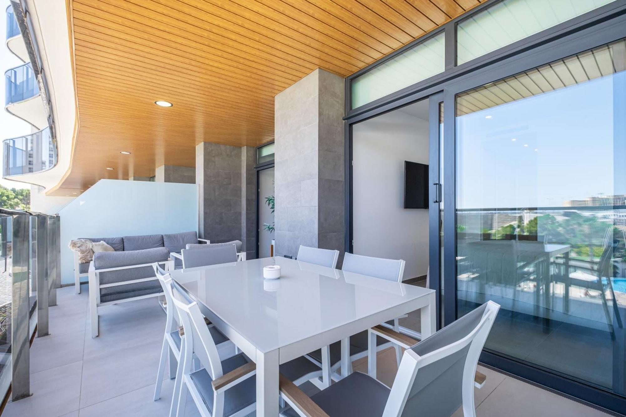 Sunset Waves Siesta Apartment เบนิดอร์ม ภายนอก รูปภาพ